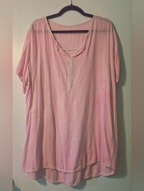 6 Items for $30 -Lightweight Viscose Pink Top